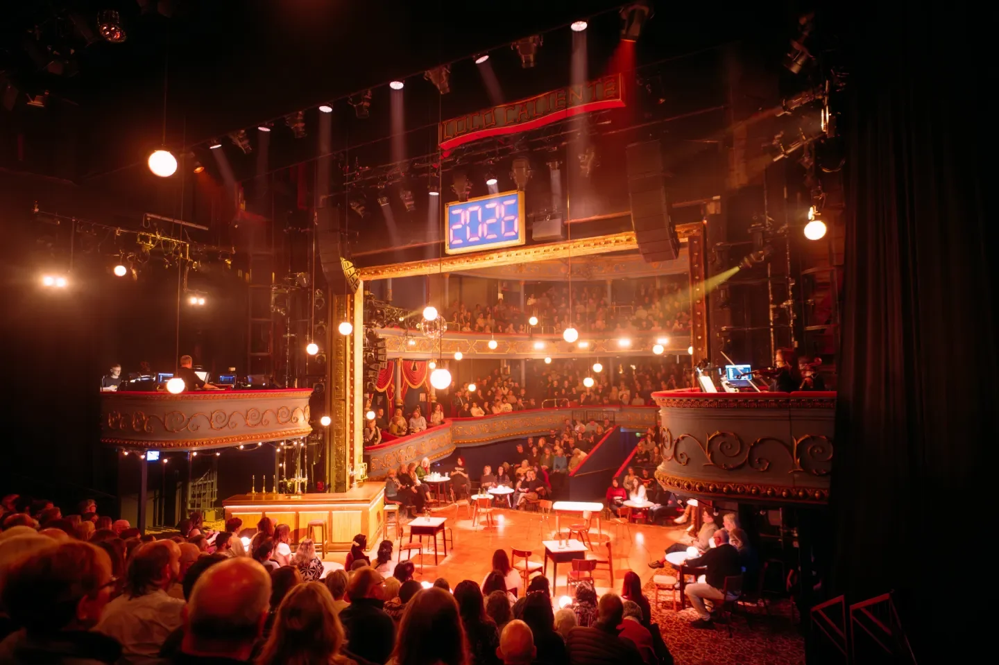 The auditorium and set of One Day at the Royal Lyceum Theatre, Edinburgh.